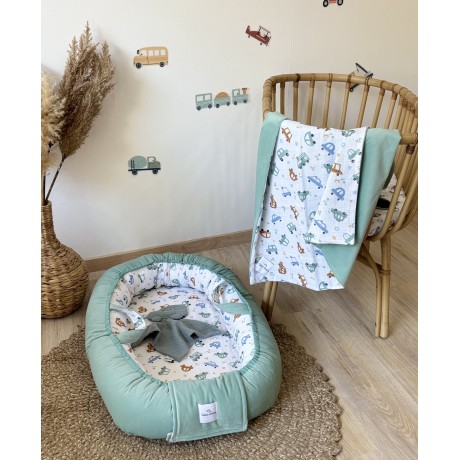Παιδική Φωλιά Μωρού Cars – Baby Nest με Latex Στρώμα Διπλής Όψης