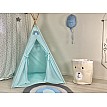 Παιδική Σκηνή Teepee Tent Blue Sky - Χειροποίητη, Ευρύχωρη, 100% Βαμβακερή