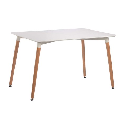 RANDY OFF WHITE 120Χ80Χ72εκ. ΤΡΑΠΕΖΙ ΞYΛO/MDF