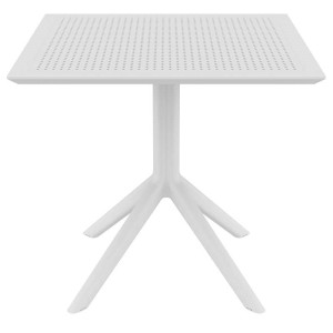 SKY WHITE 80X80X74εκ. ΤΡΑΠΕΖΙ ΠΟΛ/ΝΙΟΥ