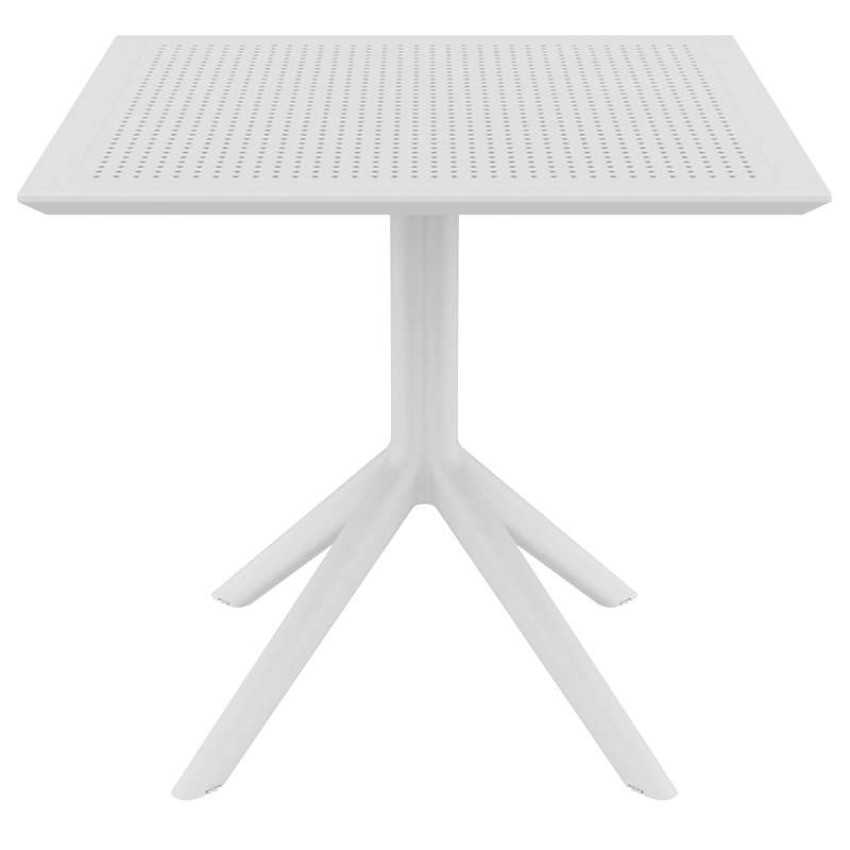 SKY WHITE 80X80X74εκ. ΤΡΑΠΕΖΙ ΠΟΛ/ΝΙΟΥ