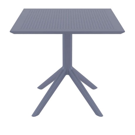 SKY DARK GREY 80X80X74εκ. ΤΡΑΠΕΖΙ ΠΟΛ/ΝΙΟΥ