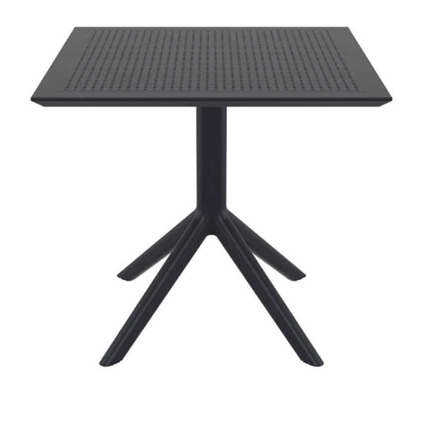 SKY BLACK 80X80X74εκ. ΤΡΑΠΕΖΙ ΠΟΛ/ΝΙΟΥ