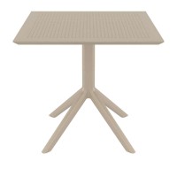 SKY TAUPE 80X80X74εκ. ΤΡΑΠΕΖΙ ΠΟΛ/ΝΙΟΥ