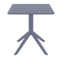 SKY DARK GREY 70X70X74εκ. ΤΡΑΠΕΖΙ ΠΟΛ/ΝΙΟΥ