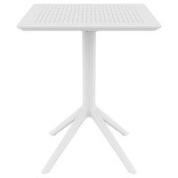 SKY WHITE 60Χ60X74εκ. ΤΡΑΠΕΖΙ ΠΤΥΣ/ΝΟ ΠΟΛ/ΝΙΟΥ