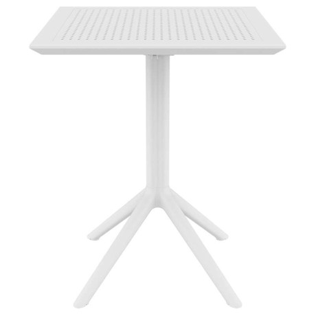 SKY WHITE 60Χ60X74εκ. ΤΡΑΠΕΖΙ ΠΤΥΣ/ΝΟ ΠΟΛ/ΝΙΟΥ