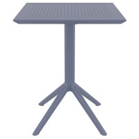 SKY DARK GREY 60Χ60X74εκ. ΤΡΑΠΕΖΙ ΠΤΥΣ/ΝΟ ΠΟΛ/ΝΙΟΥ
