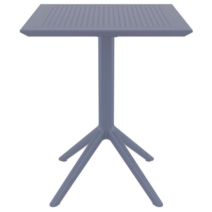 SKY DARK GREY 60Χ60X74εκ. ΤΡΑΠΕΖΙ ΠΤΥΣ/ΝΟ ΠΟΛ/ΝΙΟΥ