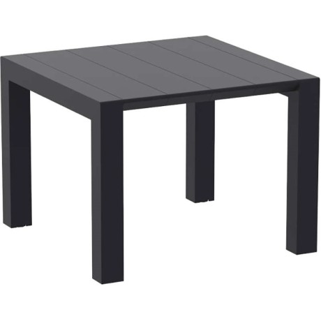 VEGAS BLACK 100X100/140Χ75εκ. ΕΠΕΚΤ.ΤΡΑΠΕΖΙ ΠΟΛ/ΝΙΟΥ