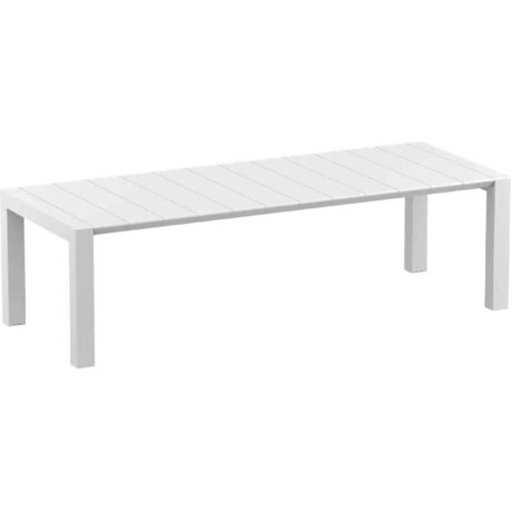 VEGAS WHITE 100X260/300Χ75εκ. ΕΠΕΚΤ.ΤΡΑΠΕΖΙ ΠΟΛ/ΝΙΟΥ