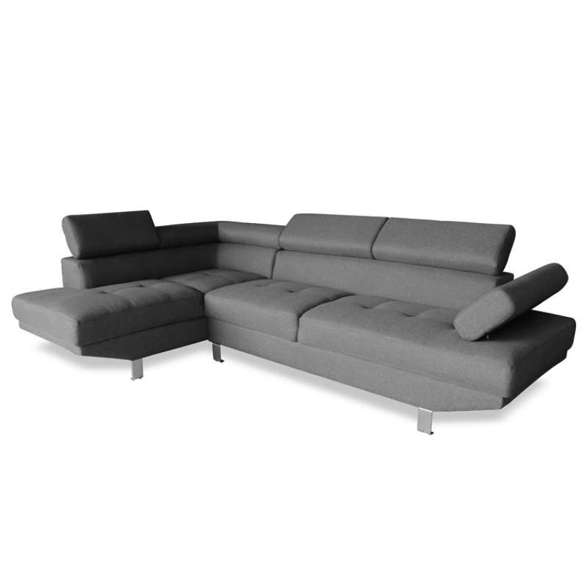 CORNER ΓΚΡΙ ΥΦΑΣΜΑ ΔΕΞΙΑ ΓΩΝΙΑ 250X153εκ. CORNER ΓΚΡΙ ΥΦΑΣΜΑ ΔΕΞΙΑ ΓΩΝΙΑ 250X153εκ.