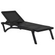 Ξαπλώστρα Siesta Pacific Black/Black 193X68X35εκ