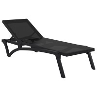 Ξαπλώστρα Siesta Pacific Black/Black 193X68X35εκ
