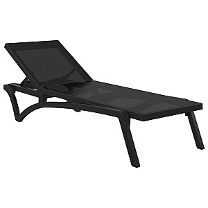 Ξαπλώστρα Siesta Pacific Black/Black 193X68X35εκ