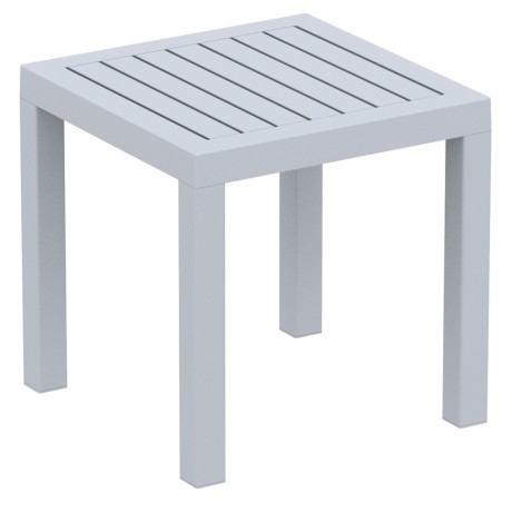 OCEAN SILVER GREY ΤΡΑΠΕΖΙ 45Χ45Χ45εκ. ΠΟΛ/ΝΙΟΥ