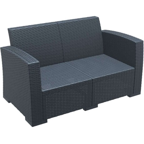 MONACO DARK GREY 2ΘΕΣΙΟΣ ΚΑΝΑΠΕΣ ΠΟΛ/ΝΙΟΥ