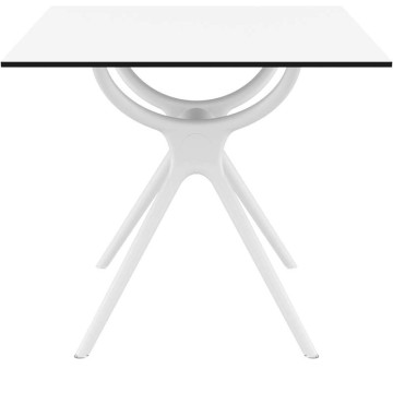 AIR ΤΡΑΠΕΖΙ 80Χ80Χ74εκ. WHITE LAMINATE 12mm