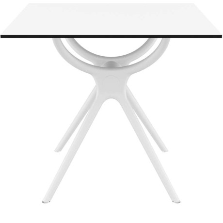AIR ΤΡΑΠΕΖΙ 80Χ80Χ74εκ. WHITE LAMINATE 12mm
