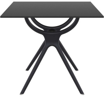 AIR ΤΡΑΠΕΖΙ 80Χ80Χ74εκ. BLACK LAMINATE 12mm