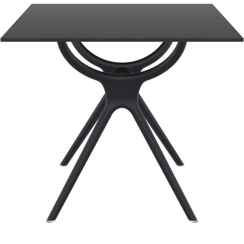 AIR ΤΡΑΠΕΖΙ 80Χ80Χ74εκ. BLACK LAMINATE 12mm