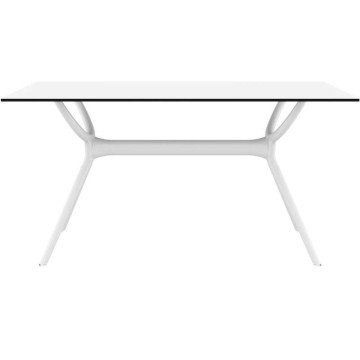 AIR ΤΡΑΠΕΖΙ 140Χ80Χ74εκ. WHITE LAMINATE 12mm