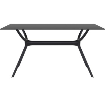 AIR ΤΡΑΠΕΖΙ 140Χ80Χ74εκ. BLACK LAMINATE 12mm