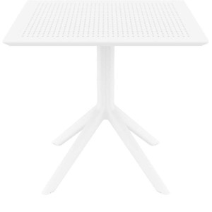 SKY WHITE 80X80X74εκ. ΤΡΑΠΕΖΙ ΠΟΛ/ΝΙΟΥ