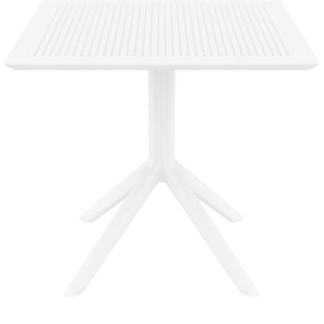 SKY WHITE 80X80X74εκ. ΤΡΑΠΕΖΙ ΠΟΛ/ΝΙΟΥ