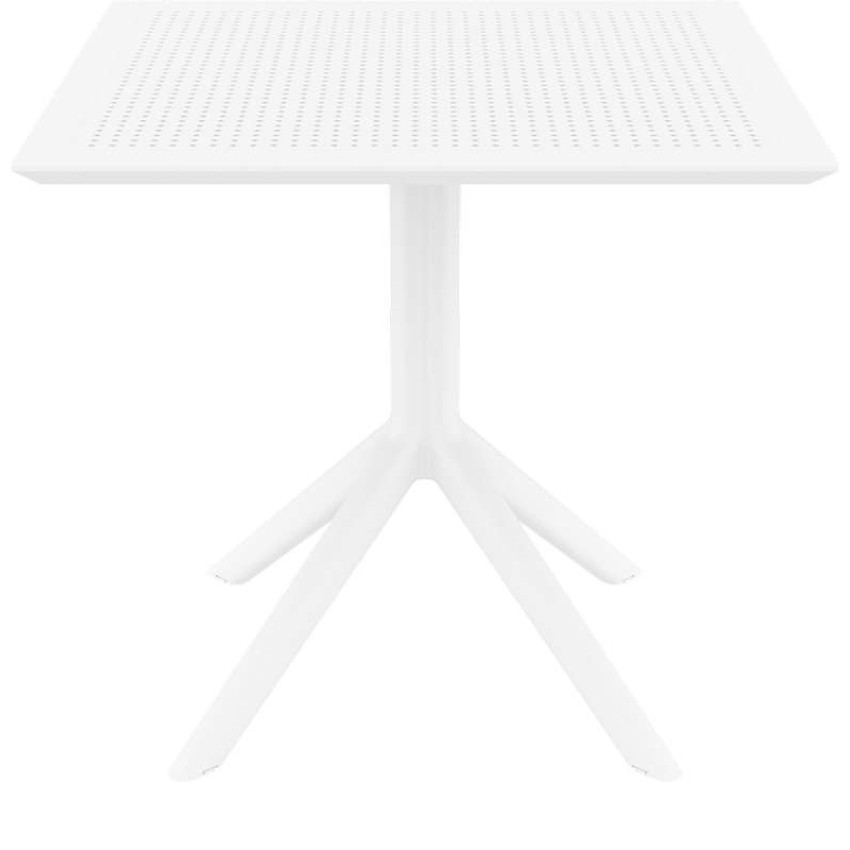 SKY WHITE 80X80X74εκ. ΤΡΑΠΕΖΙ ΠΟΛ/ΝΙΟΥ