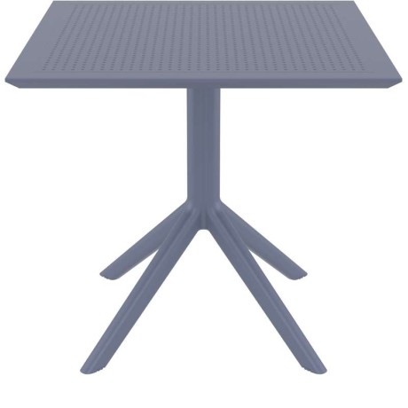 SKY DARK GREY 80X80X74εκ. ΤΡΑΠΕΖΙ ΠΟΛ/ΝΙΟΥ