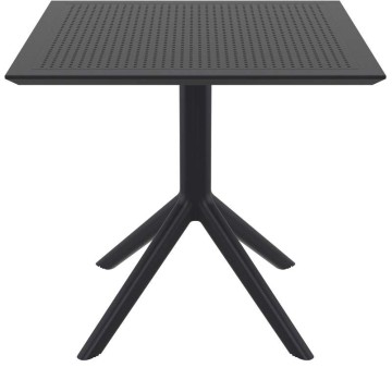SKY BLACK 80X80X74εκ. ΤΡΑΠΕΖΙ ΠΟΛ/ΝΙΟΥ