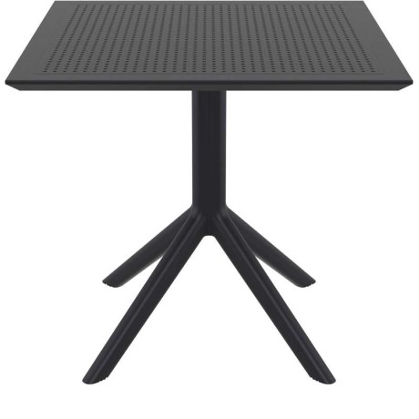 SKY BLACK 80X80X74εκ. ΤΡΑΠΕΖΙ ΠΟΛ/ΝΙΟΥ