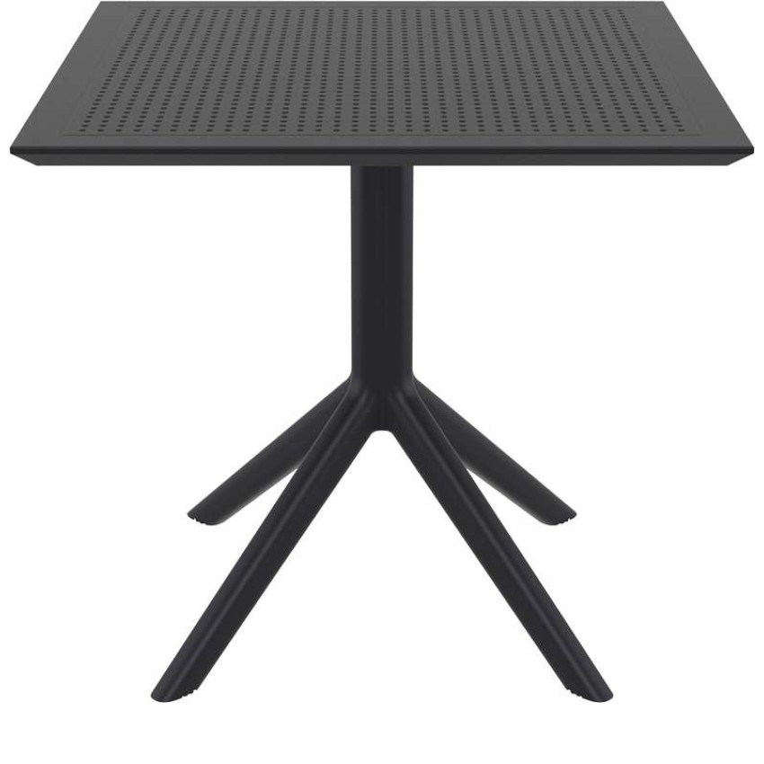 SKY BLACK 80X80X74εκ. ΤΡΑΠΕΖΙ ΠΟΛ/ΝΙΟΥ