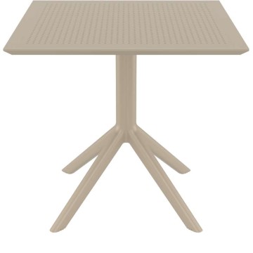 SKY TAUPE 80X80X74εκ. ΤΡΑΠΕΖΙ ΠΟΛ/ΝΙΟΥ
