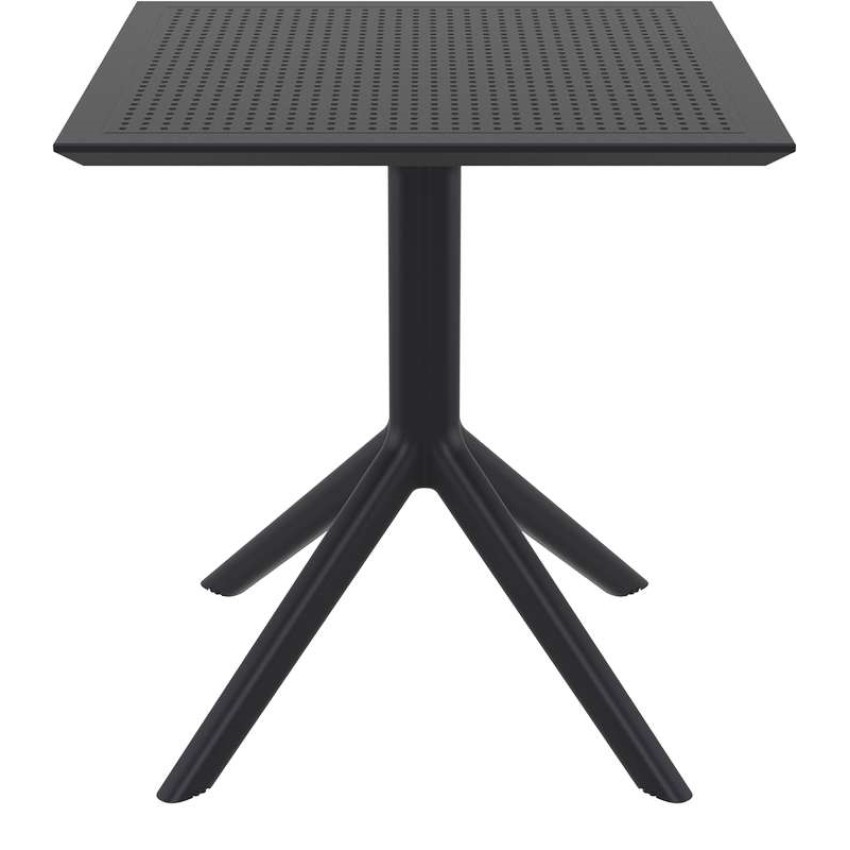 SKY BLACK 70X70X74εκ. ΤΡΑΠΕΖΙ ΠΟΛ/ΝΙΟΥ