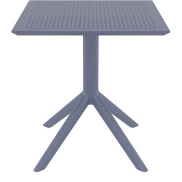 SKY DARK GREY 70X70X74εκ. ΤΡΑΠΕΖΙ ΠΟΛ/ΝΙΟΥ