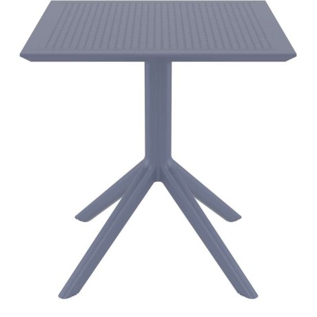 SKY DARK GREY 70X70X74εκ. ΤΡΑΠΕΖΙ ΠΟΛ/ΝΙΟΥ