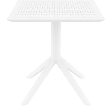SKY WHITE 70X70X74εκ. ΤΡΑΠΕΖΙ ΠΟΛ/ΝΙΟΥ