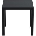 ARES ΤΡΑΠΕΖΙ 80Χ80Χ75εκ. BLACK ΠΟΛ/ΝΙΟΥ