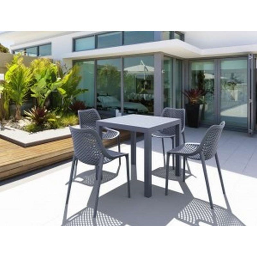 ARES ΤΡΑΠΕΖΙ 80Χ80Χ75εκ. DARK GREY ΠΟΛ/ΝΙΟΥ ARES ΤΡΑΠΕΖΙ 80Χ80Χ75εκ. DARK GREY ΠΟΛ/ΝΙΟΥ