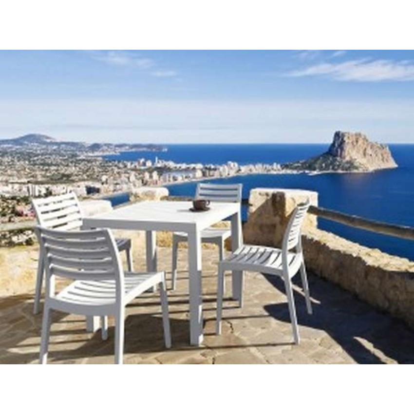 ARES ΤΡΑΠΕΖΙ 80Χ80Χ75εκ. WHITE ΠΟΛ/ΝΙΟΥ ARES ΤΡΑΠΕΖΙ 80Χ80Χ75εκ. WHITE ΠΟΛ/ΝΙΟΥ