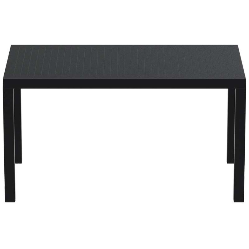 ARES ΤΡΑΠΕΖΙ 140Χ80Χ75εκ. BLACK ΠΟΛ/ΝΙΟΥ