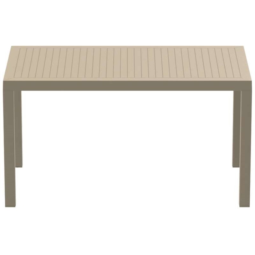 ARES ΤΡΑΠΕΖΙ 140Χ80Χ75εκ. TAUPE ΠΟΛ/ΝΙΟΥ