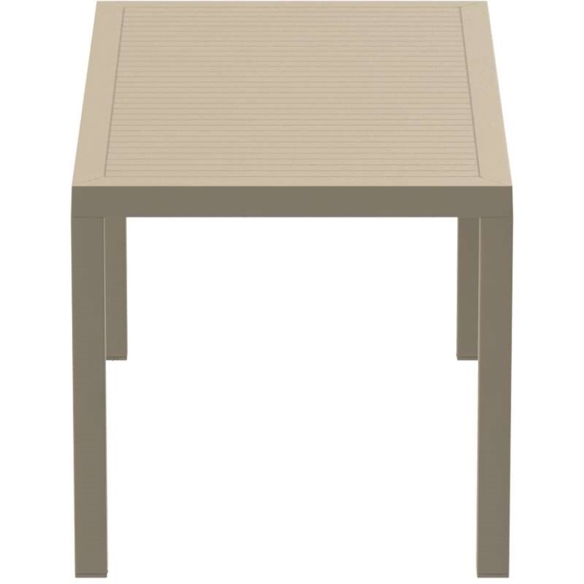 ARES ΤΡΑΠΕΖΙ 140Χ80Χ75εκ. TAUPE ΠΟΛ/ΝΙΟΥ