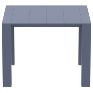 VEGAS DARK GREY 100X100/140Χ75εκ. ΕΠΕΚΤ. ΤΡΑΠΕΖΙ ΠΟΛ/ΝΙΟΥ