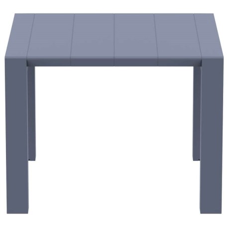 VEGAS DARK GREY 100X100/140Χ75εκ. ΕΠΕΚΤ. ΤΡΑΠΕΖΙ ΠΟΛ/ΝΙΟΥ