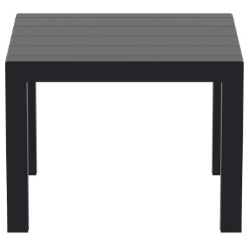 VEGAS BLACK 100X100/140Χ75εκ. ΕΠΕΚΤ.ΤΡΑΠΕΖΙ ΠΟΛ/ΝΙΟΥ