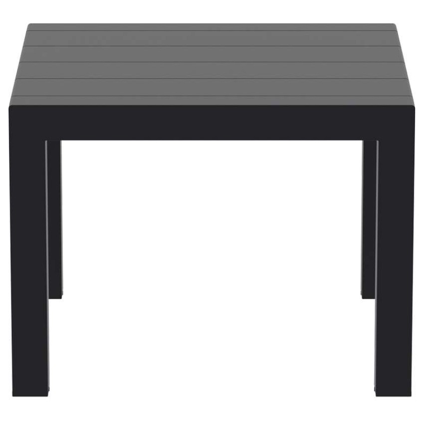 VEGAS BLACK 100X100/140Χ75εκ. ΕΠΕΚΤ.ΤΡΑΠΕΖΙ ΠΟΛ/ΝΙΟΥ