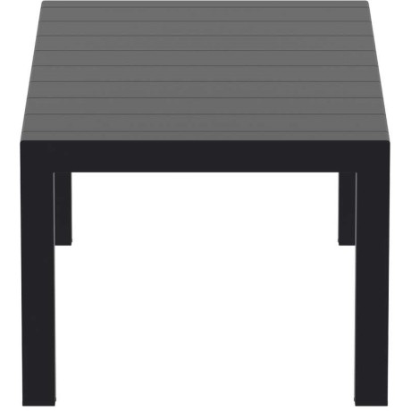 VEGAS BLACK 100X180/220Χ75εκ. ΕΠΕΚΤ.ΤΡΑΠΕΖΙ ΠΟΛ/ΝΙΟΥ